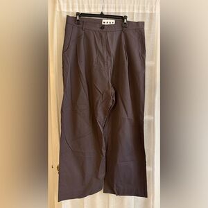 WRAY NYC Dark Gray Wide-Leg Business Trouser Pants Size 14